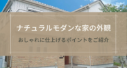 ナチュラルモダンな家の外観