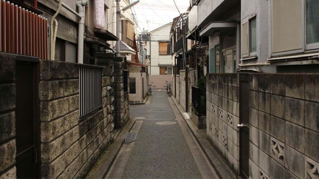 地震・火災時の大規模火災が問題視される密集市街地