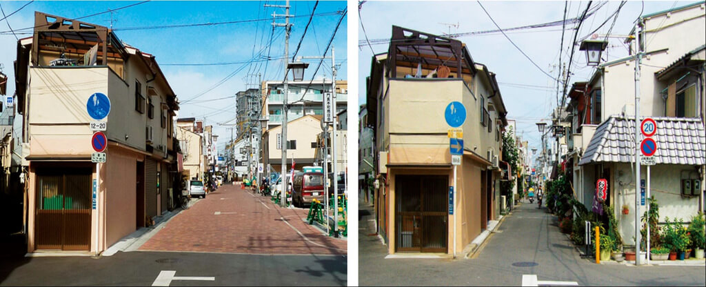 密集市街地への対策として道路を拡幅した事例