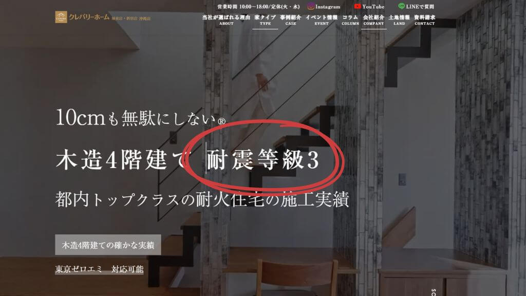 耐震等級3に関する記述の例
