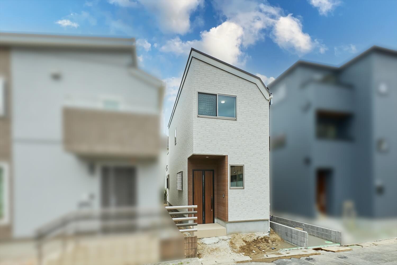 【準耐火木造２階建て住宅】敷地18.06坪｜延床19.01坪<br>デッドスペースを活用した収納と開放感のあるバルコニーお家