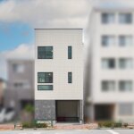【ビルドインガレージのある木造3階建て住宅】敷地17.9坪｜延床34坪<br>狭小地に建つ家族それぞれに個室のあるお家