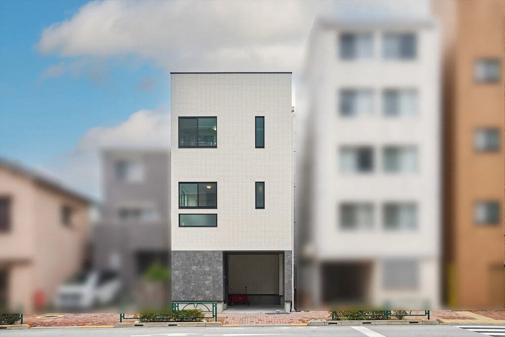 【江東区】狭小地でも家族ごとに個室を用意した木造3階建て耐火注文住宅